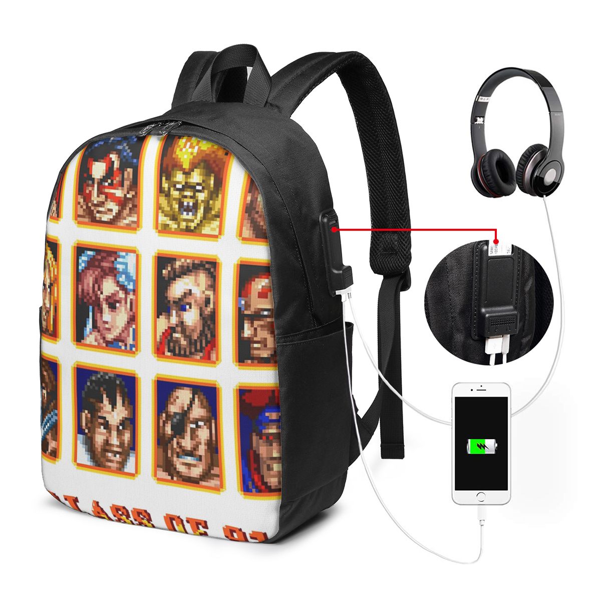 Laptops - Defeated Portraits Super Street Fighter Backpack