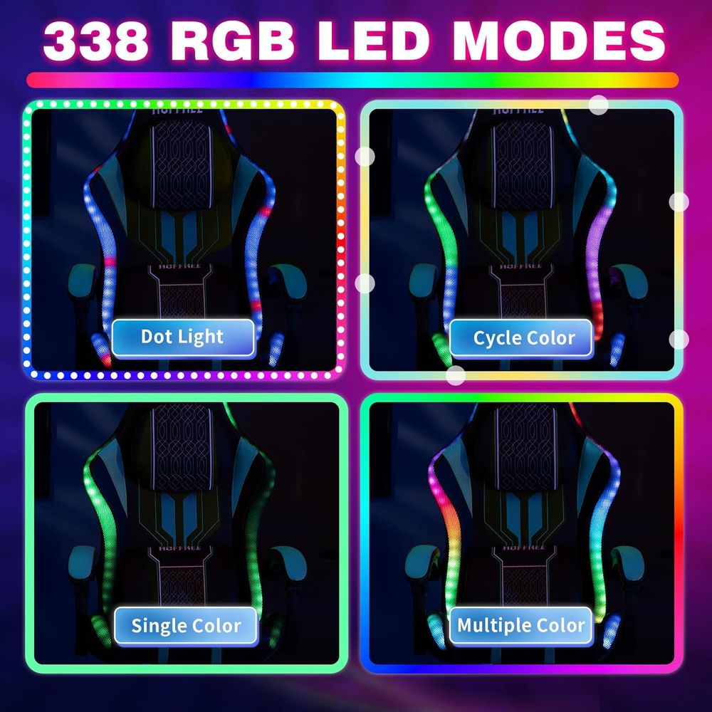 Gaming Chair with LED Lights S - Speakers recension och pris