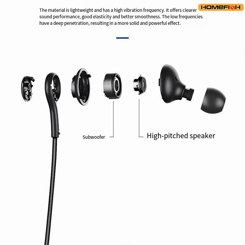 HOMEFISH USB-C Wired Earbuds I - Type C Wired Earphones With Mic recension och pris