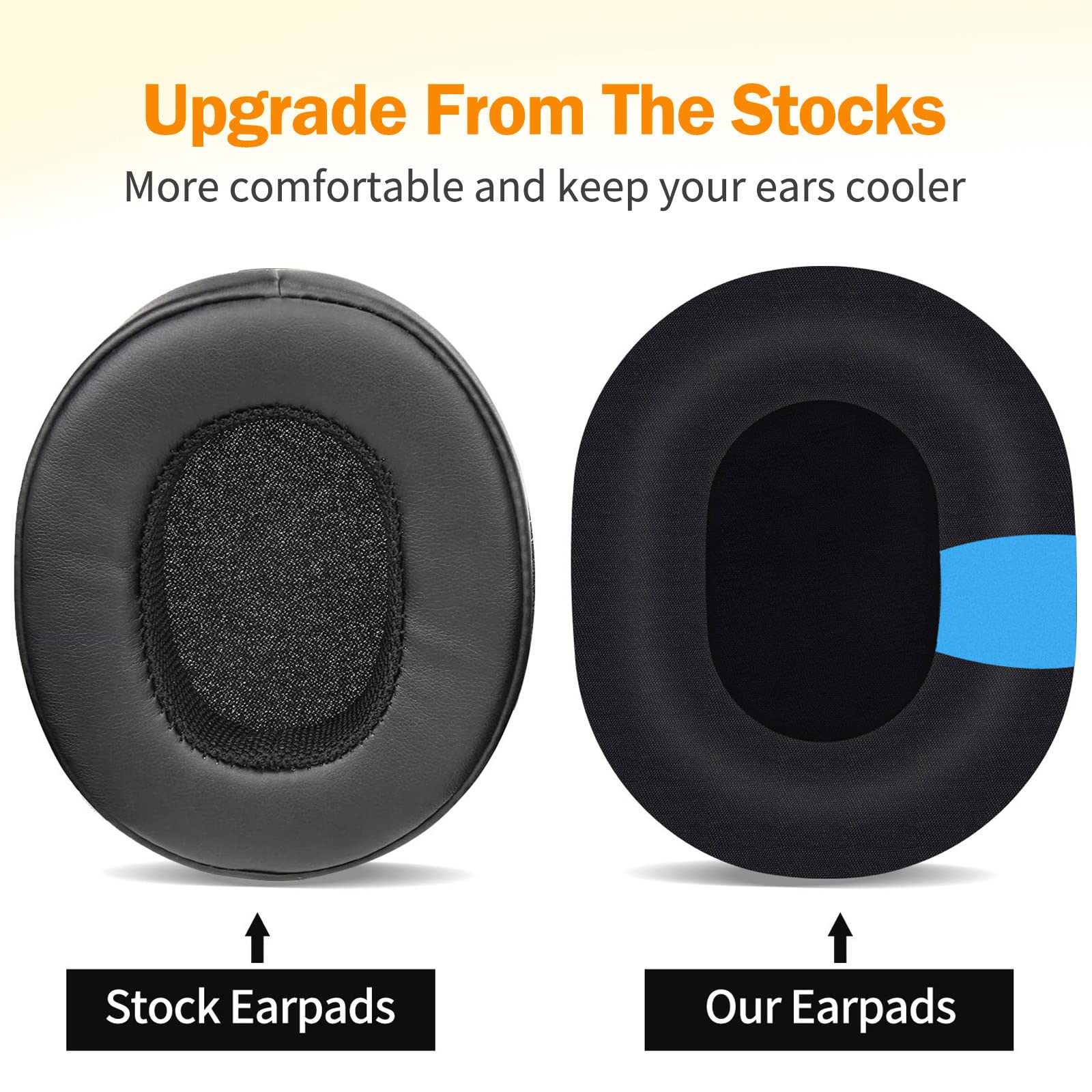 ZUODUO Replacement Ice Gel Ear - Anc Wireless Over Ear Headphones recension och pris