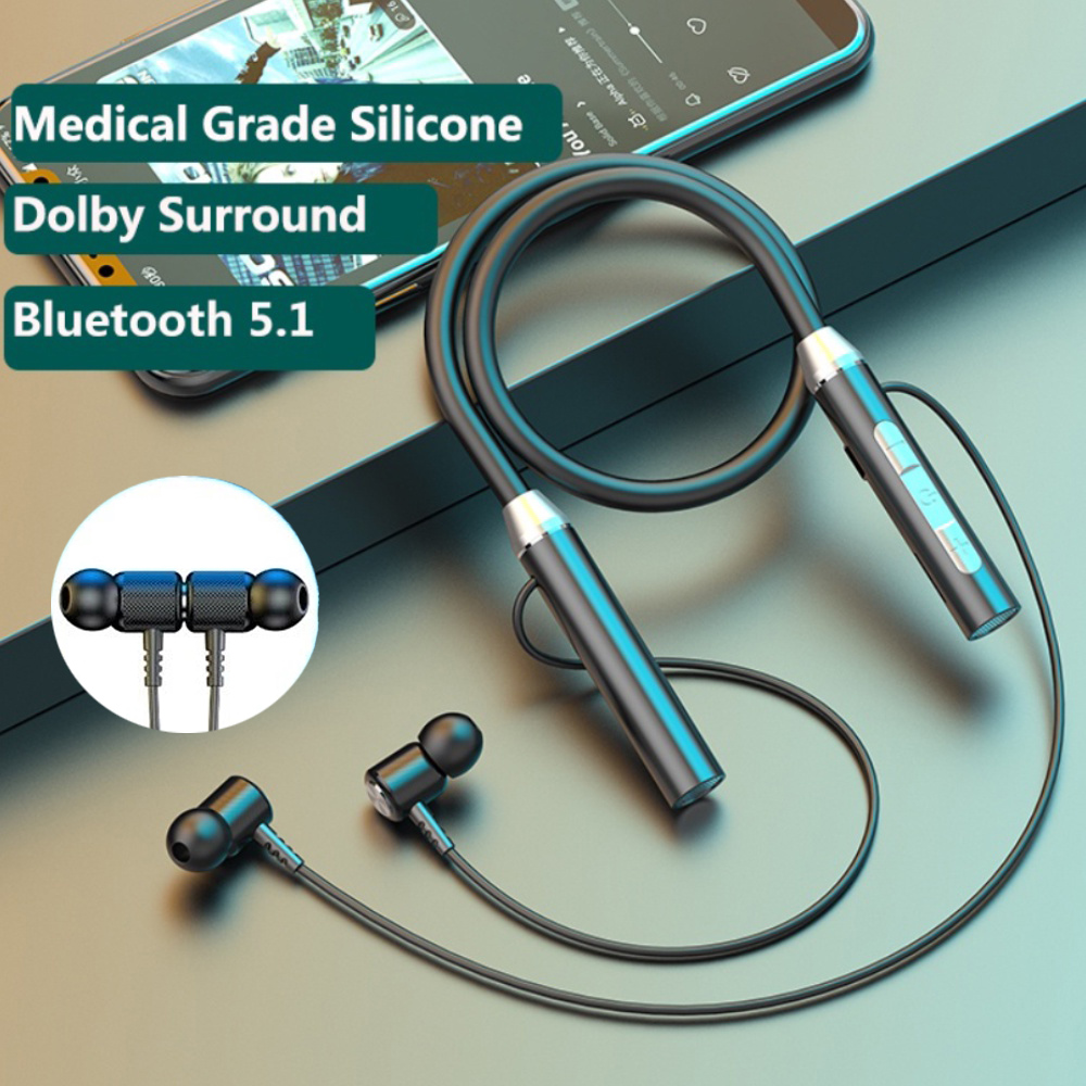 Wireless Headphones Bluetooth  - Magnetic Neckband Sports Earphones recension och pris