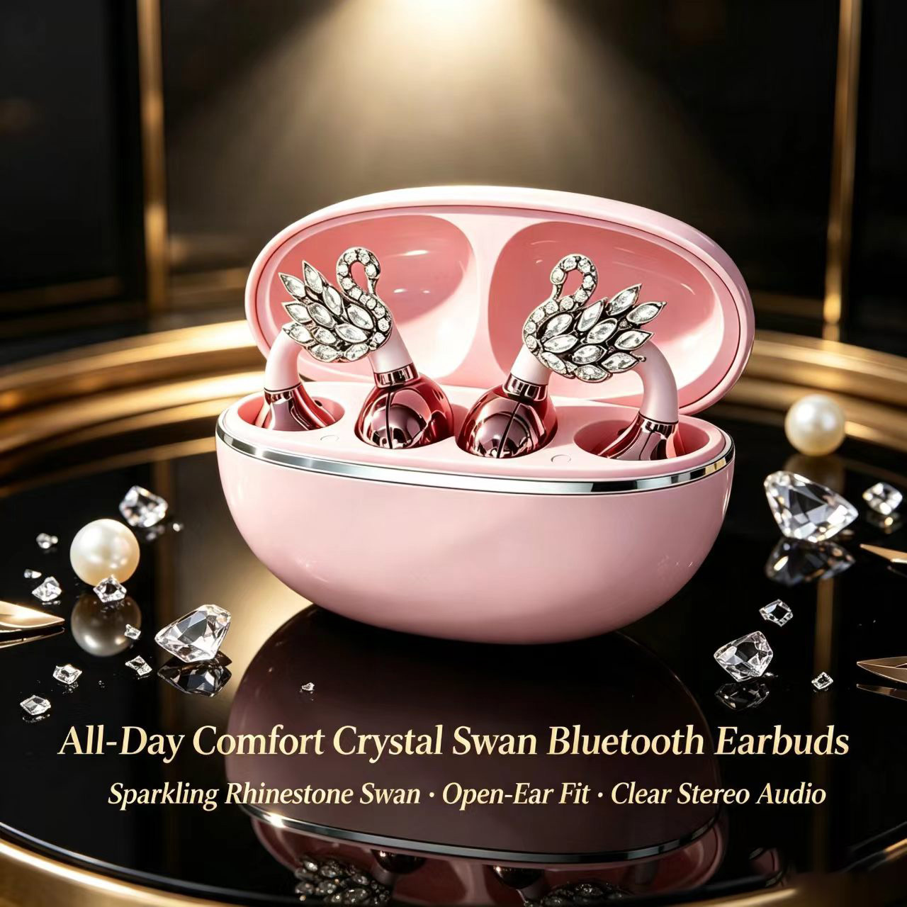 Fashion Swan Clip On Bluetooth - Sleep Mask Headphones Bluetooth recension och pris